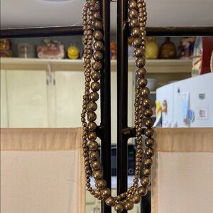 Elegant Gold Beaded Necklace